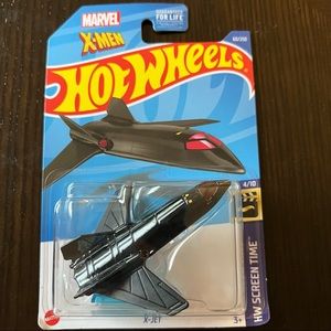 Hot Wheels Screen Time Marvel  X-Men Black X-Jet 60/250